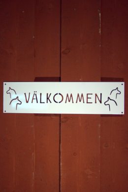 Vacker dörr/vägg skylt "DALAHÄSTAR" från Trådspira Dalarna Mora. Uppskattad present som välkomnar & berör oavsett var den sitter.